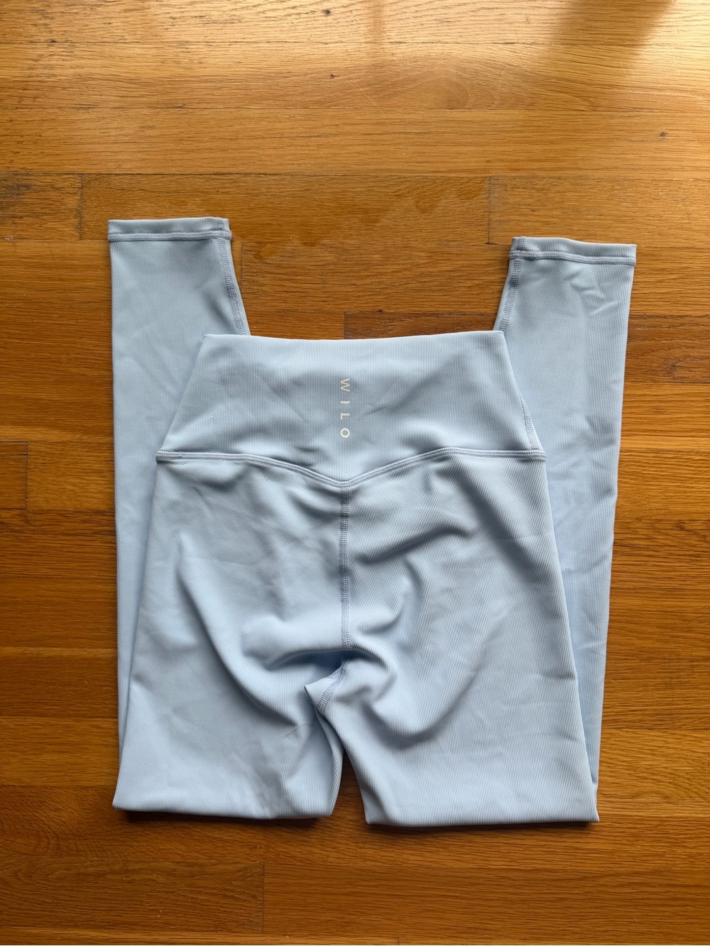 Light Blue Wilo Ribbed High Rise Leggings - Size Small - Picture 2 of 5